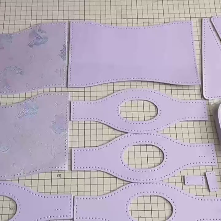 DIY PU Leather Shoulder Bag Kit | Beginner-Friendly Crossbody Handbag Craft Set with Video Tutorial