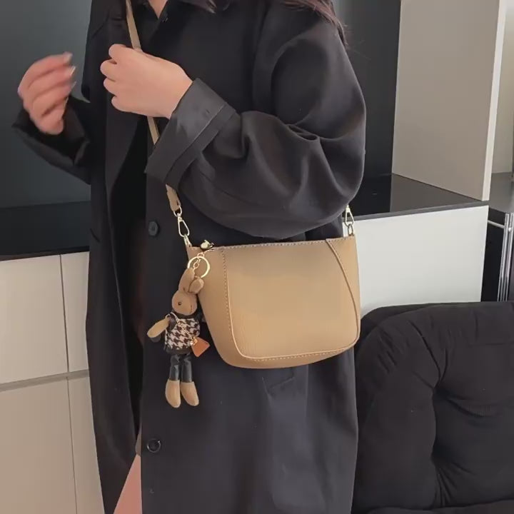DIY PU Crossbody Bag Kit – Handmade Mini Shoulder Bag Craft Set for Beginners with Video Tutorial