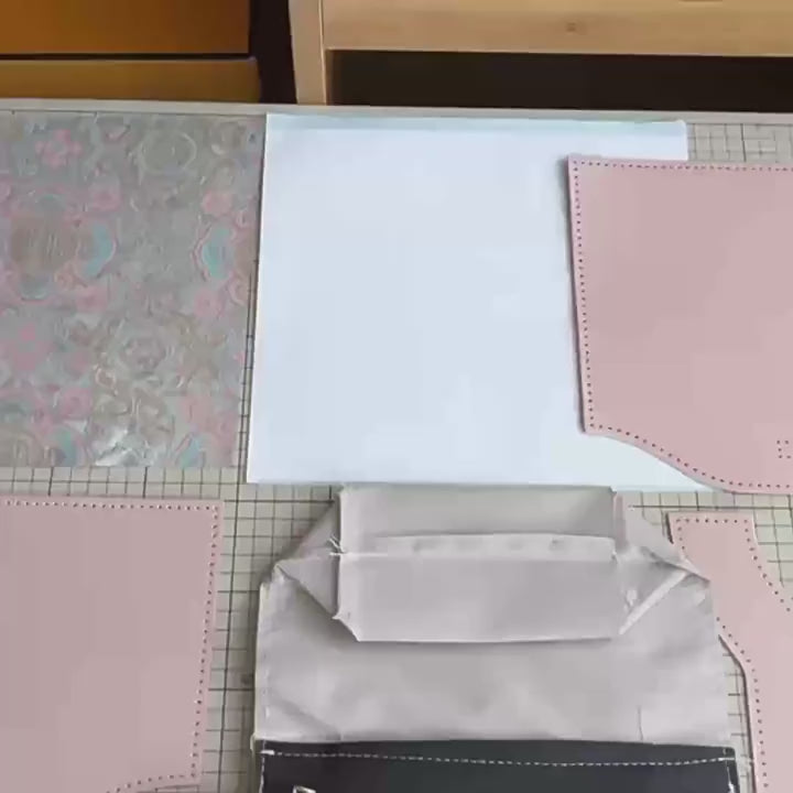 DIY PU Handbag Kit – Handmade Mini Tote Shoulder Bag Craft Set for Beginners with Video Tutorial