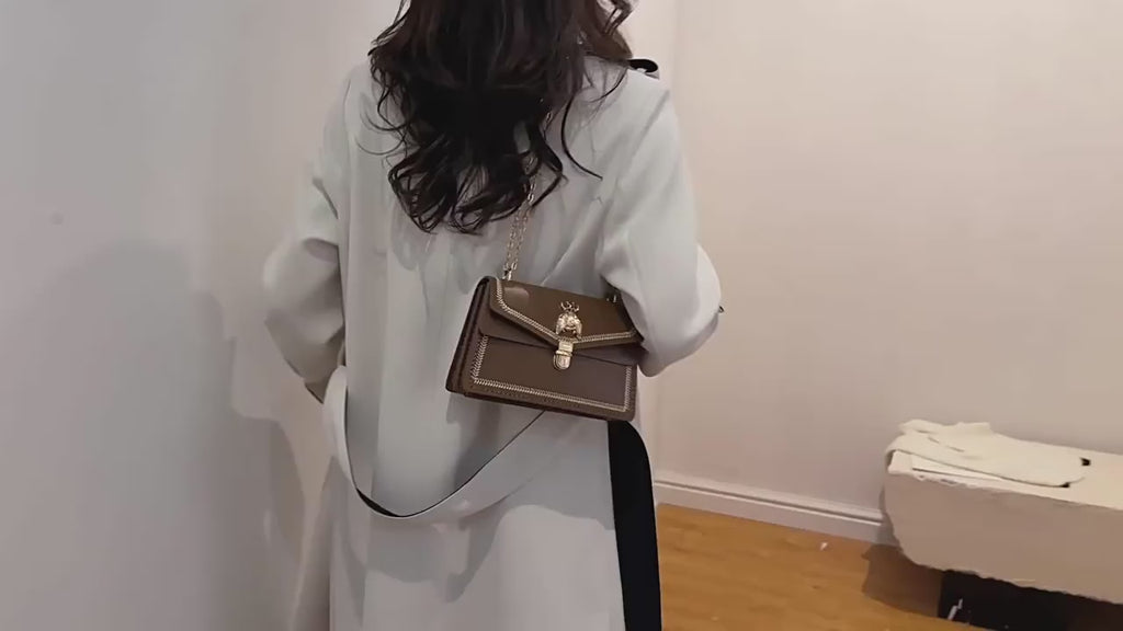 DIY PU Leather Handbag Making Kit for Beginners – Pre-Cut Shoulder & Crossbody Bag Sewing Craft Kit with Video Tutorial
