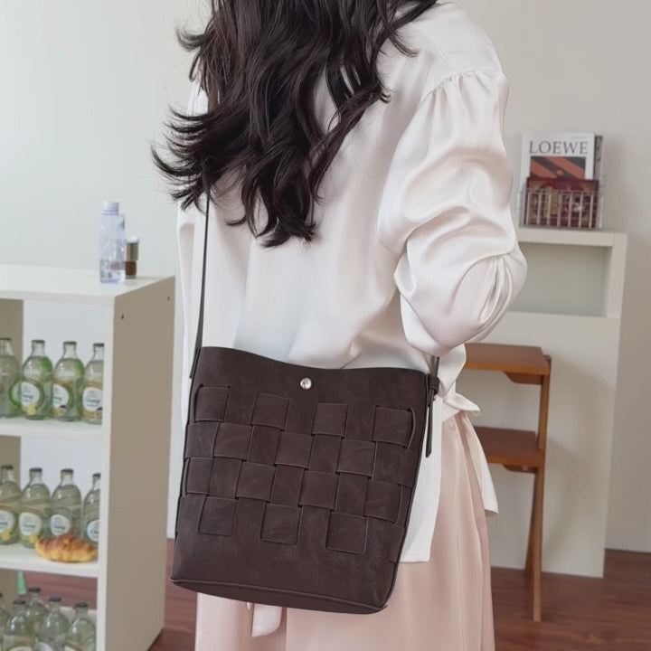 DIY PU Leather Tote Bag Kit | Beginner-Friendly Handmade Crossbody & Shoulder Bag Craft Set with Video Tutorial