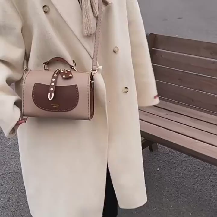 DIY PU Leather Tote Bag Kit for Beginners | Handmade Crossbody Shoulder Handbag Sewing Kit with Video Tutorial