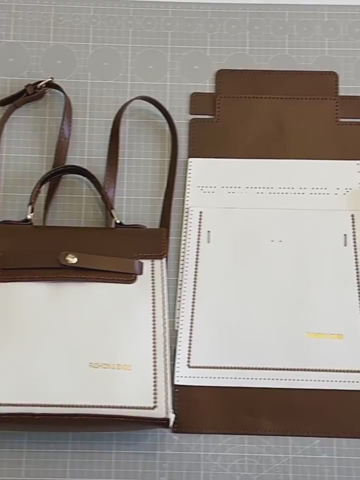DIY PU Leather Backpack Kit for Beginners | Handmade Convertible Backpack, Crossbody & Handbag Sewing Kit with Video Tutorial