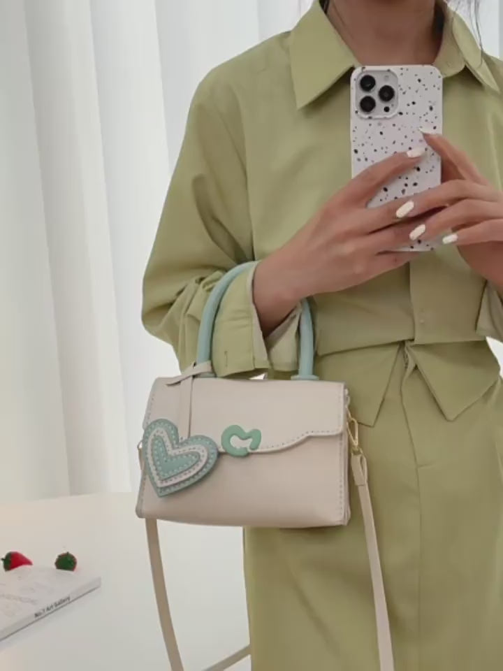 DIY PU Leather Shoulder Bag Kit for Beginners – Handmade Crossbody Purse Craft Set with Video Tutorial